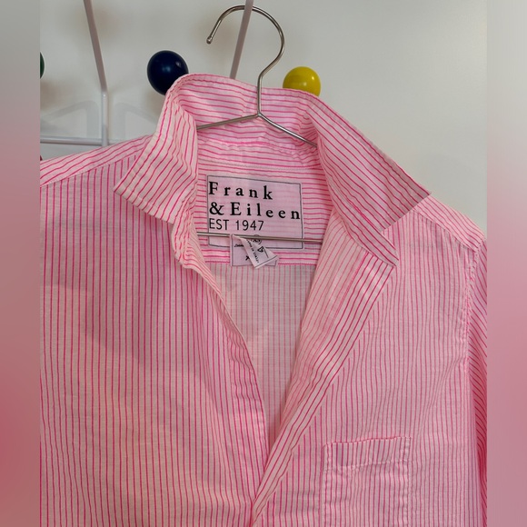 Frank and Eileen Pink Stripe Button Up - Picture 4 of 4